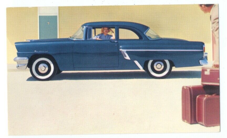 1956 Mercury Medalist 2dr Sedan - Original Ad Postcard