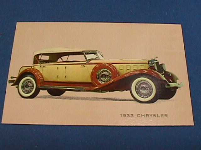 1933 Chrysler Museum Of Automobiles, Rockefeller Collection Postcard