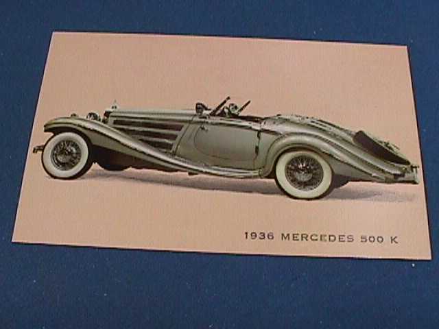 1936 Mercedes 5500 K The Museum Of Automobiles, Morrilton, Arkansas Postcard